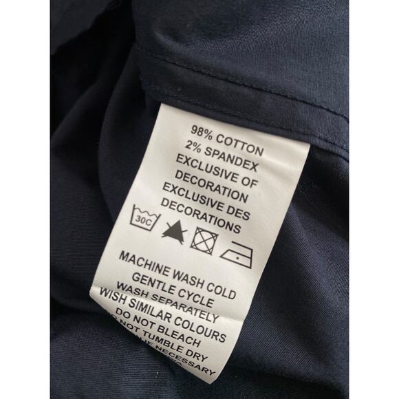 Nick Graham Long Sleeve Navy Button Down Shirt XL - Picture 4 of 4